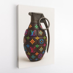 Louis Vuitton Fashion Inspired Grenade Wall Art  